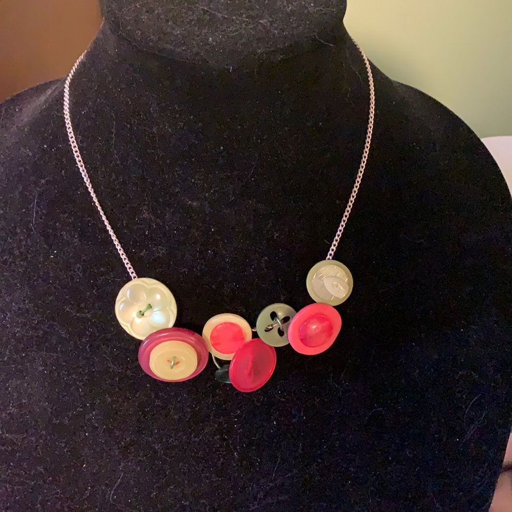 Handcrafted Button Necklace